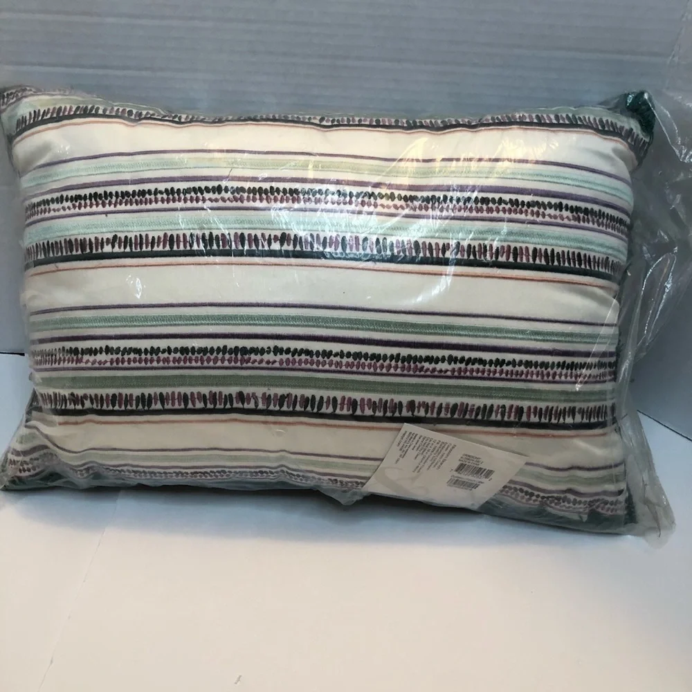Style & Co Blossom Branch Decorative stripe Pillow